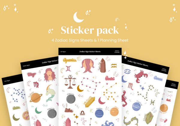Moon Planner Sticker Pack